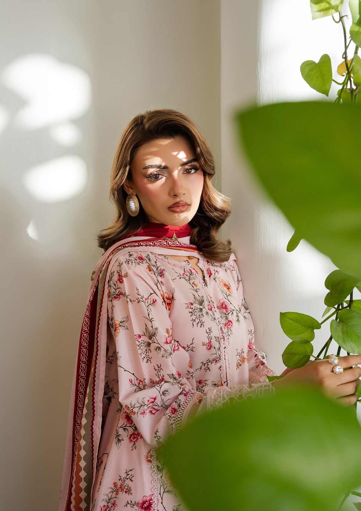 PRINTED EMBROIDERED Lawn BT006887-PNK