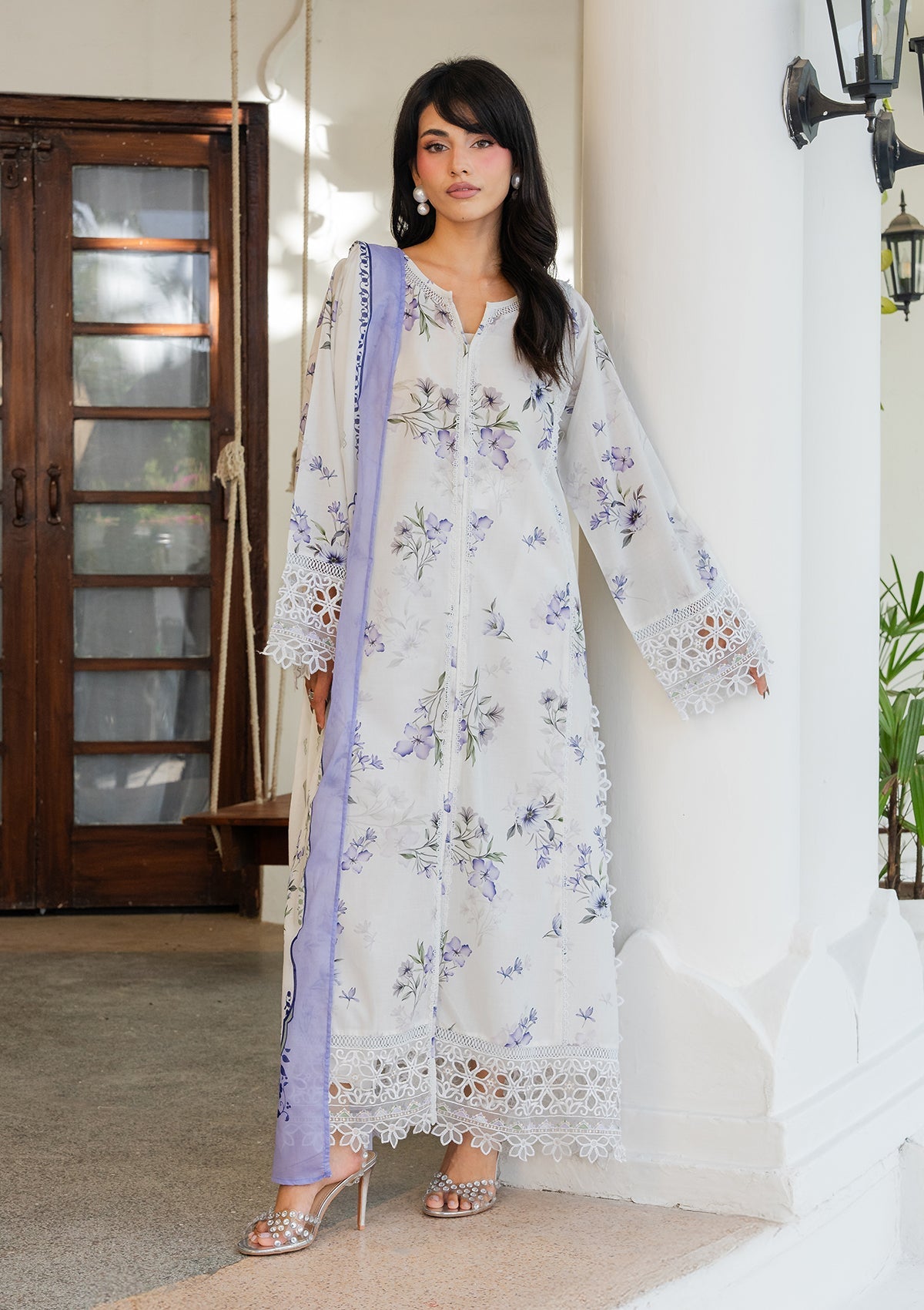 PRINTED EMBROIDERED Lawn BT006887-OWH