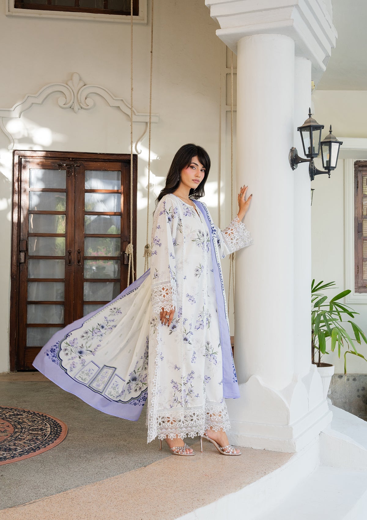 PRINTED EMBROIDERED Lawn BT006887-OWH
