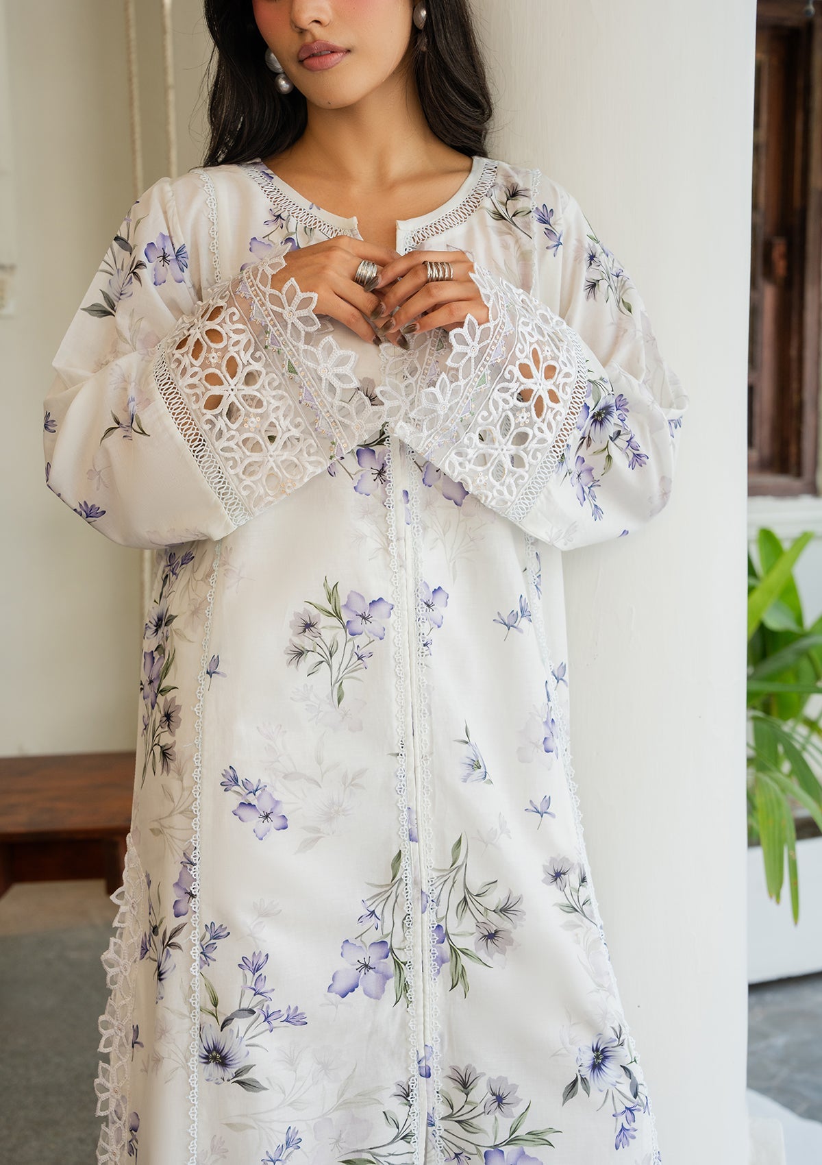 PRINTED EMBROIDERED Lawn BT006887-OWH