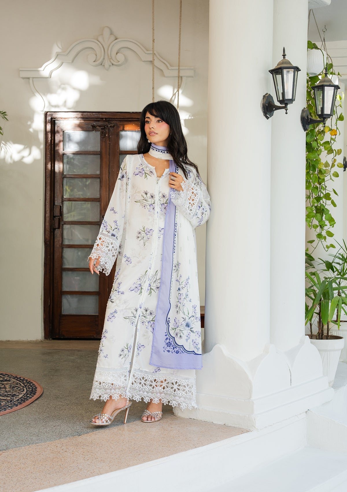 PRINTED EMBROIDERED Lawn BT006887-OWH