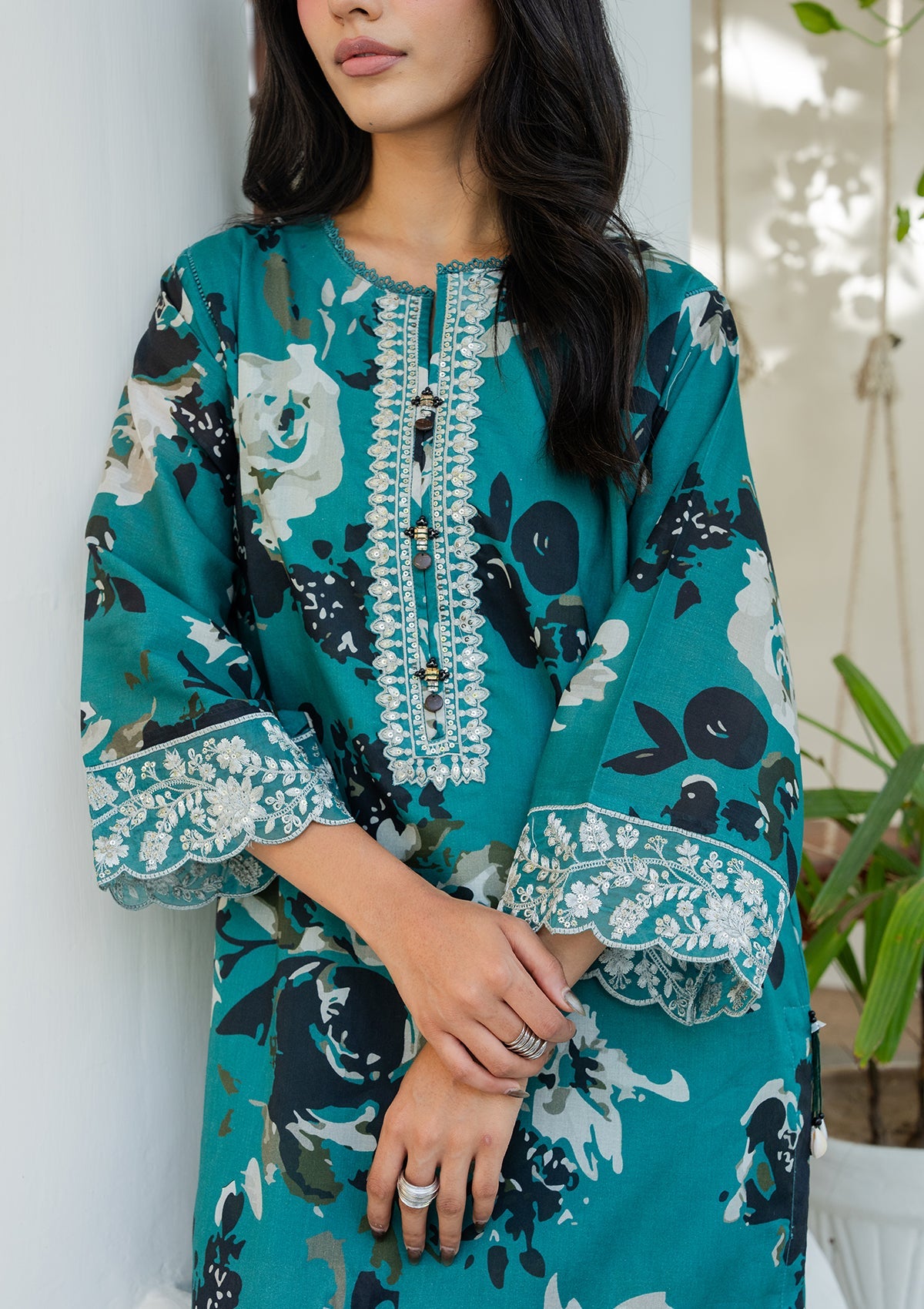 Printed EMBROIDERED Lawn BT006892-GRN