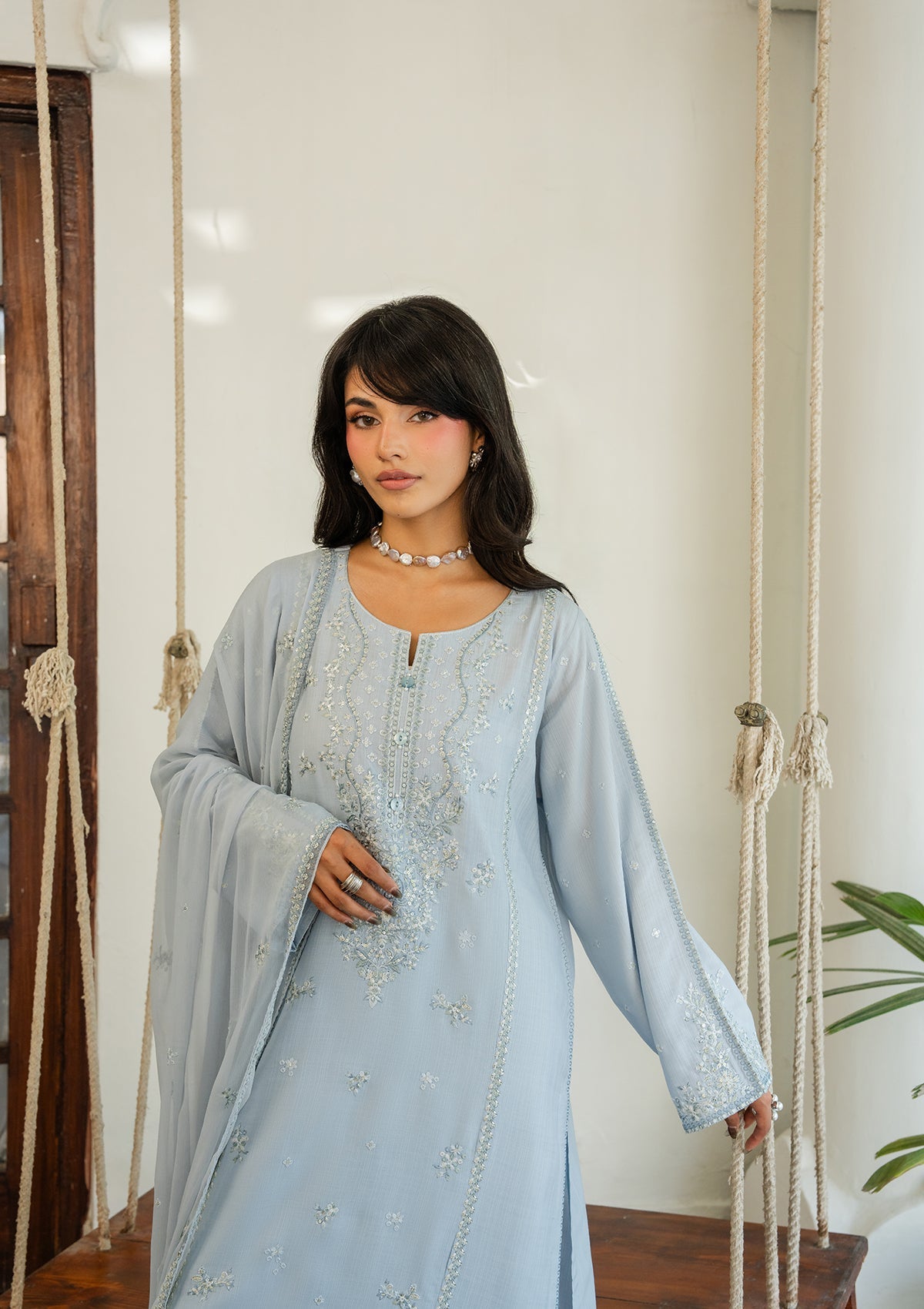 LUXURY Embroidered LAWN BT006604-SBL