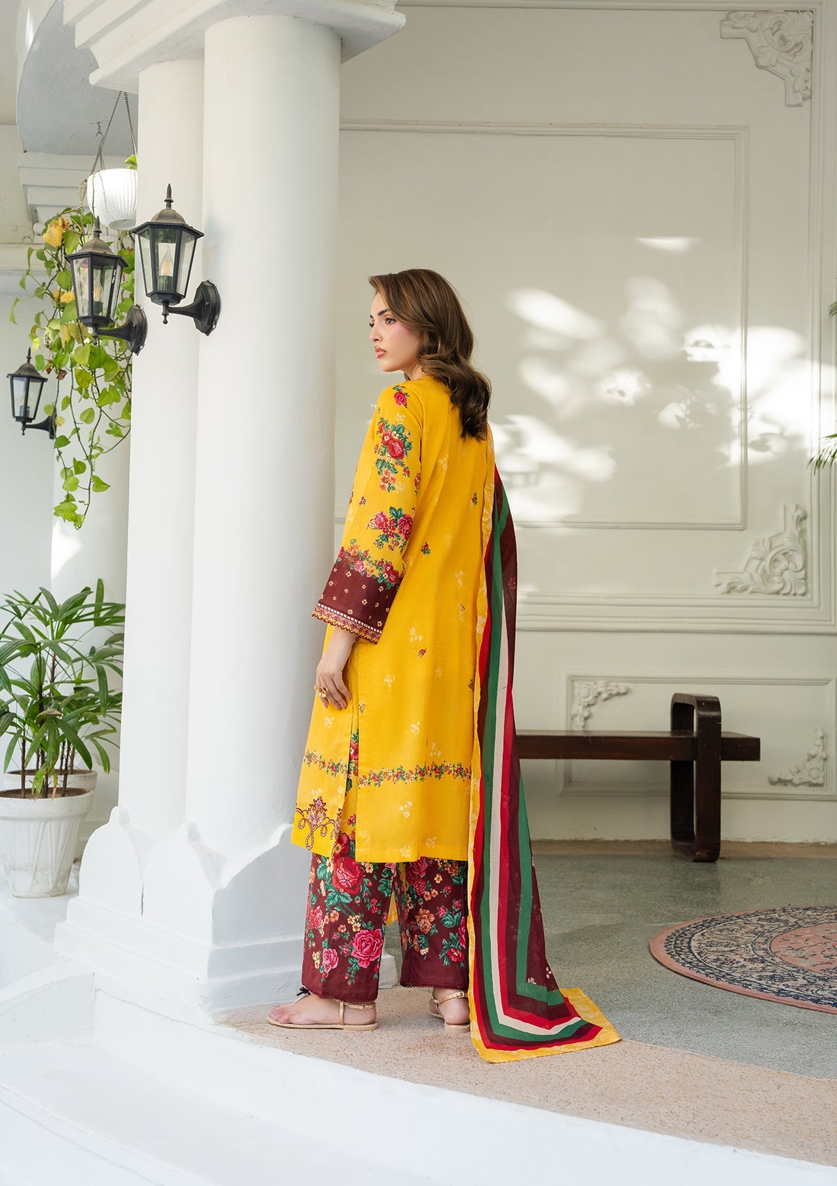 EMBROIDERED Lawn BT006892-YLW