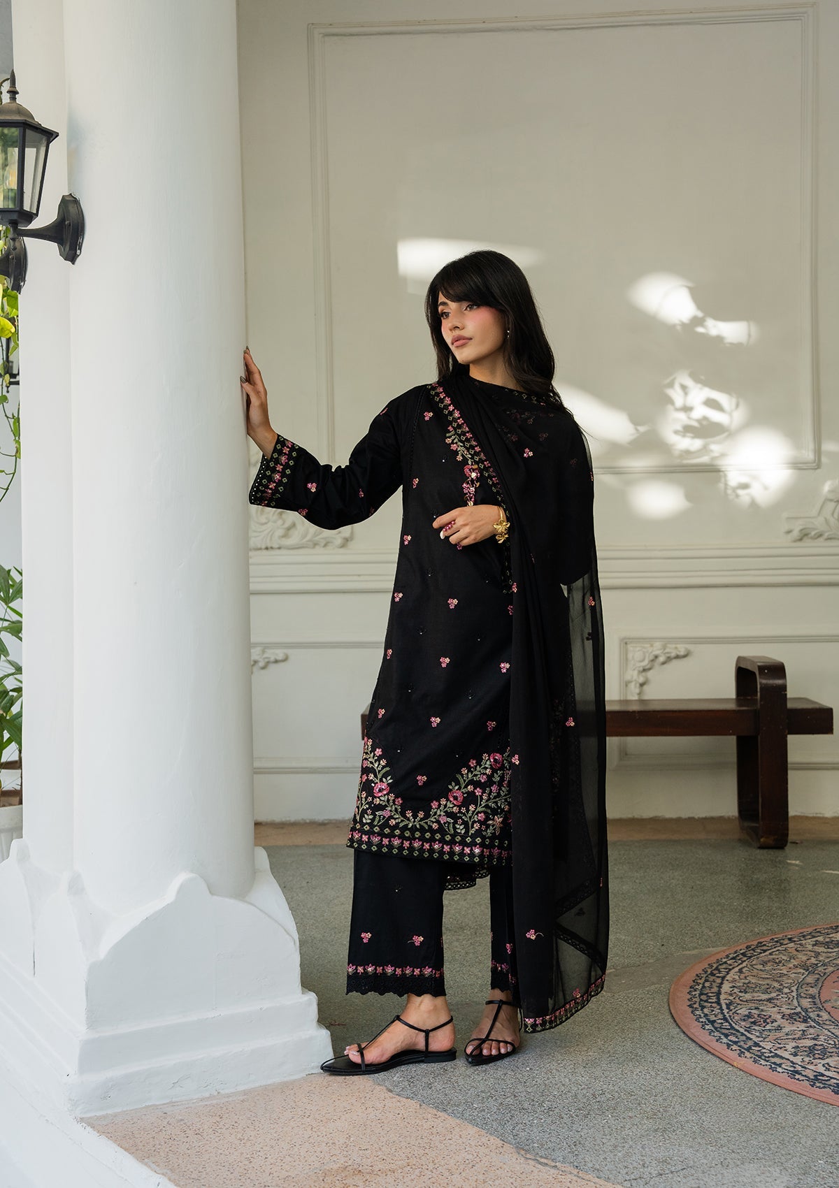 EMBROIDERED Lawn BT006886-BLK