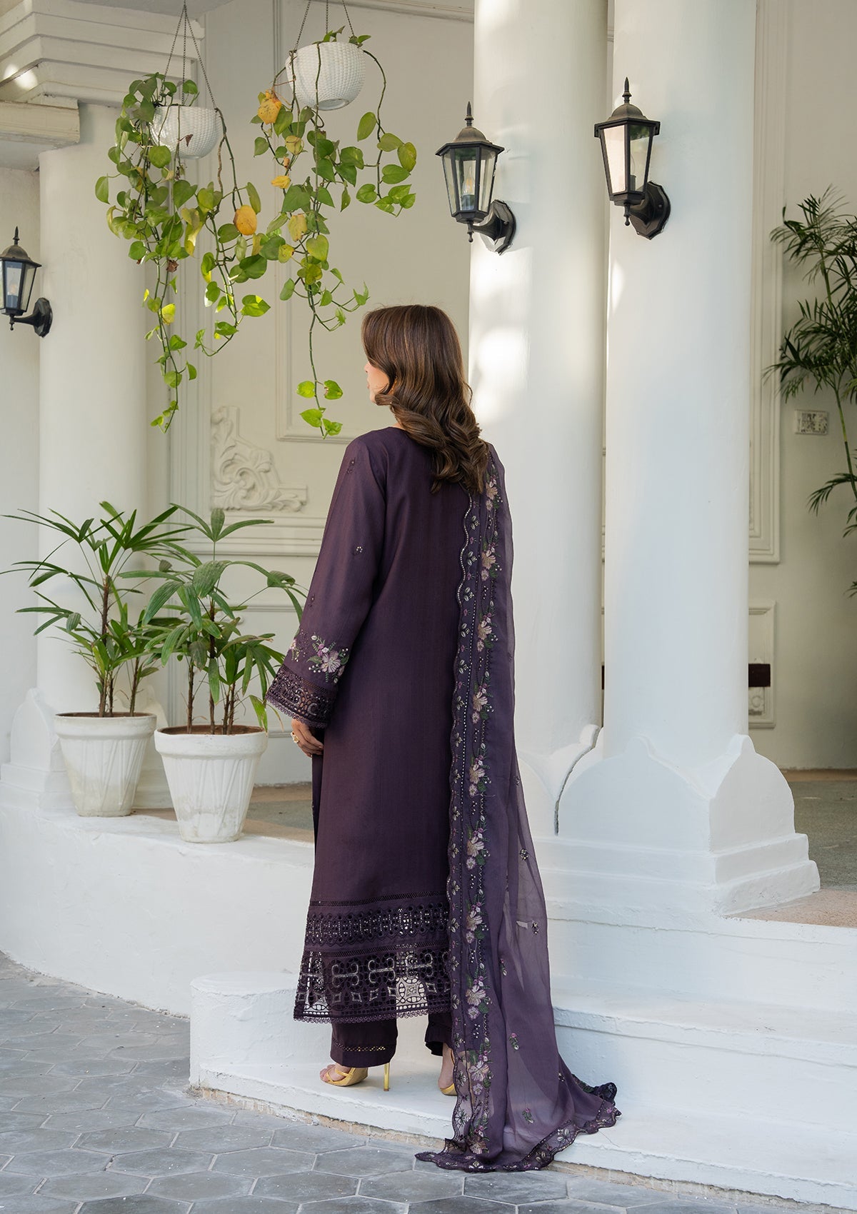 Luxury Embroidered Cotton BT006889-PRP