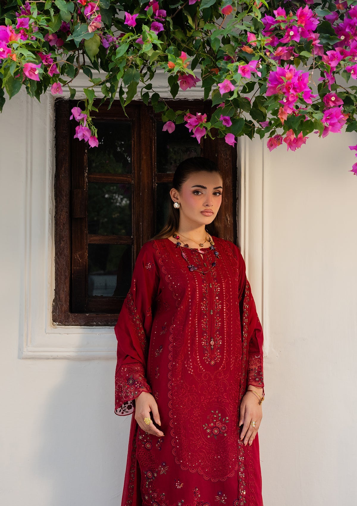 EMBROIDERED Lawn BT006880-MRN