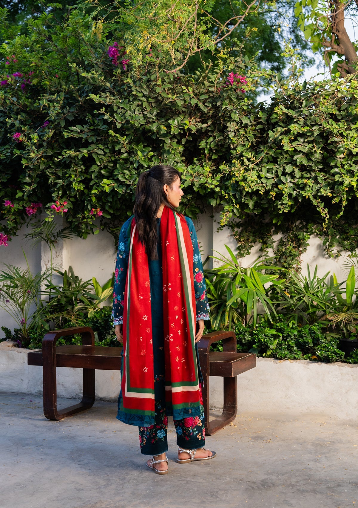 PRINTED EMBROIDERED Lawn BT006892-DBL