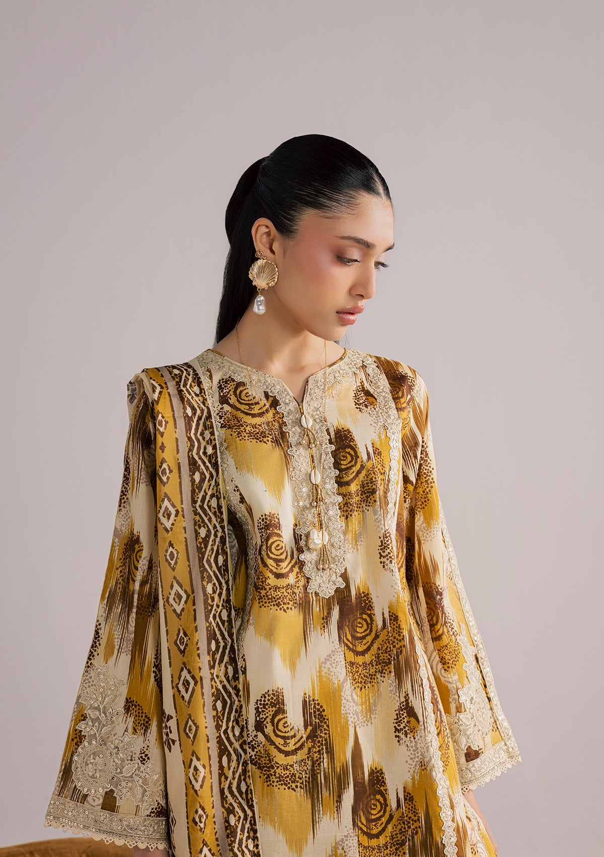 PRINTED EMBROIDERED LAWN BT006859-MRD