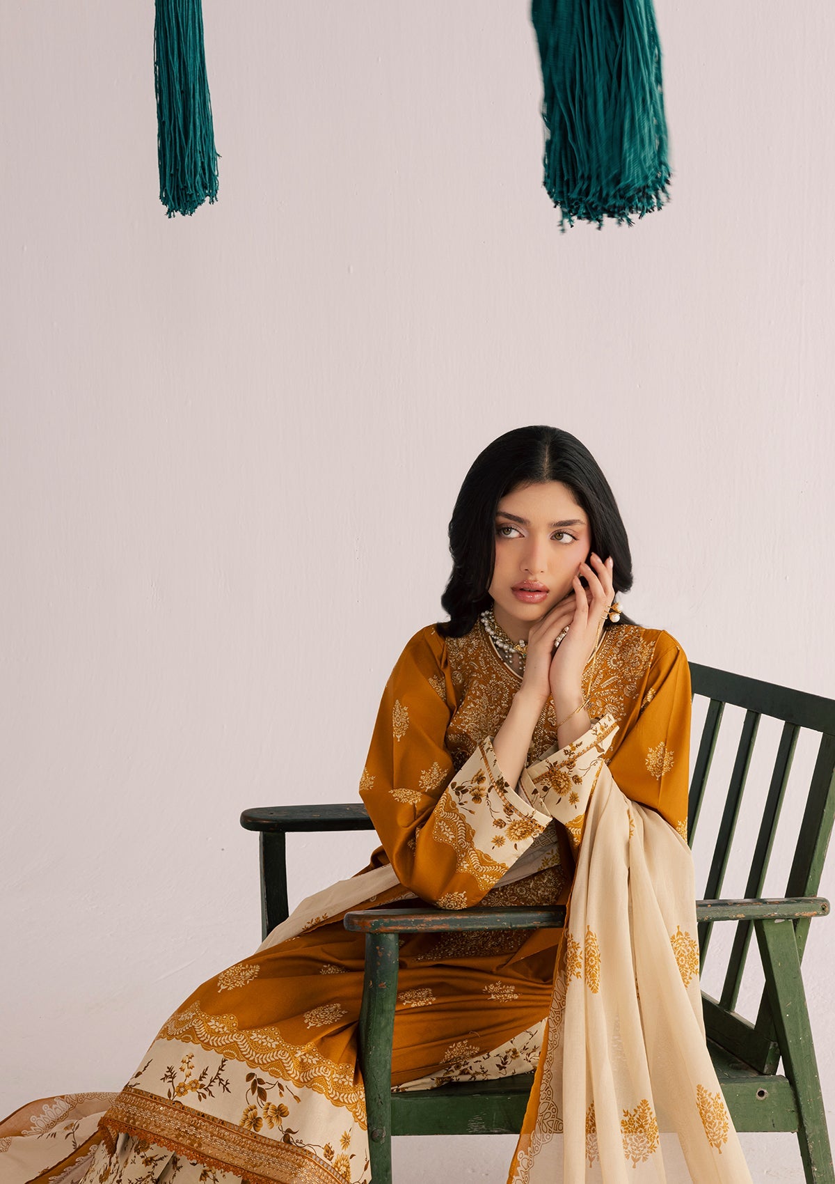 PRINTED EMBROIDERED LAWN BT006860-MRD
