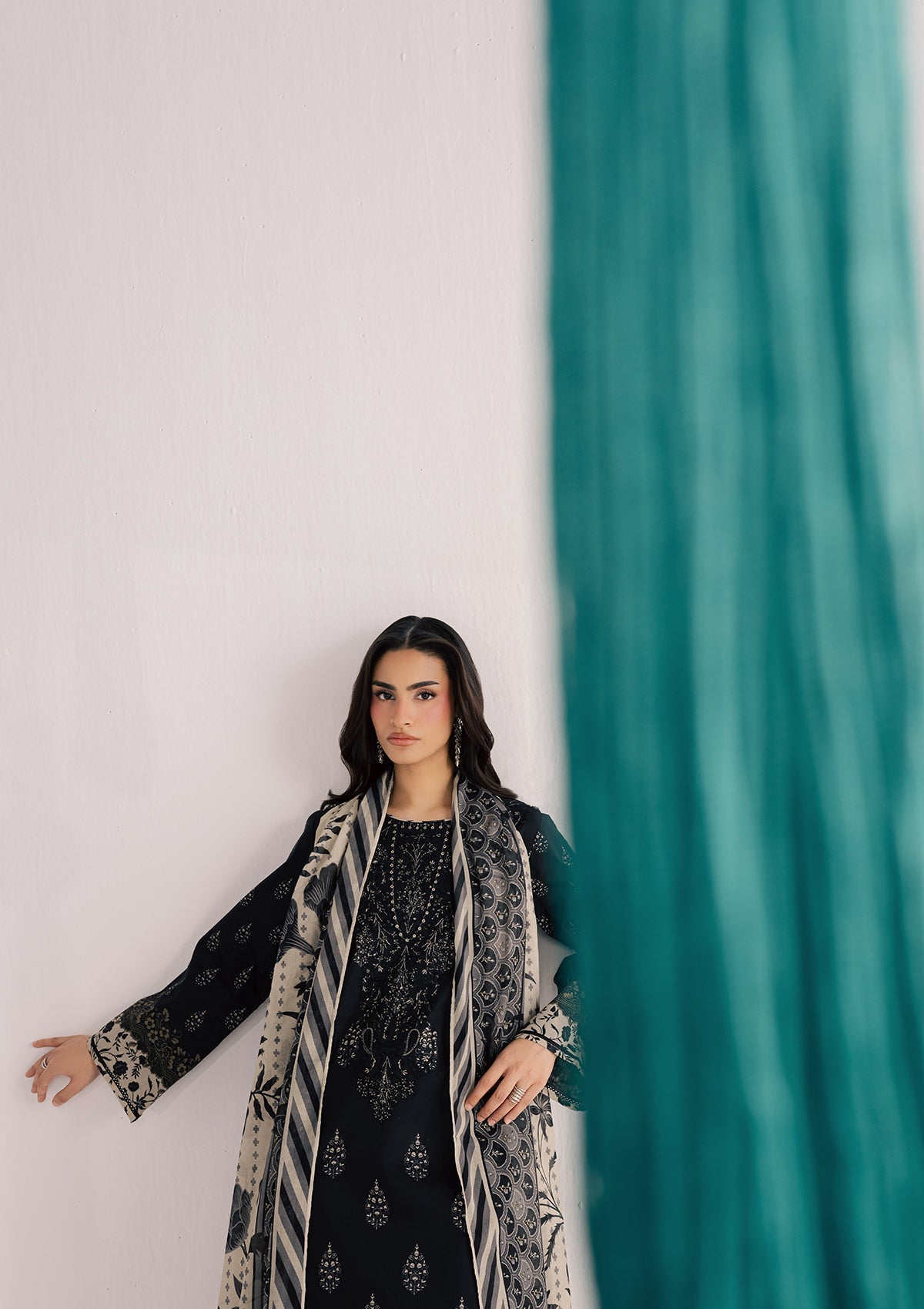 PRINTED EMBROIDERED LAWN BT006860-BWI
