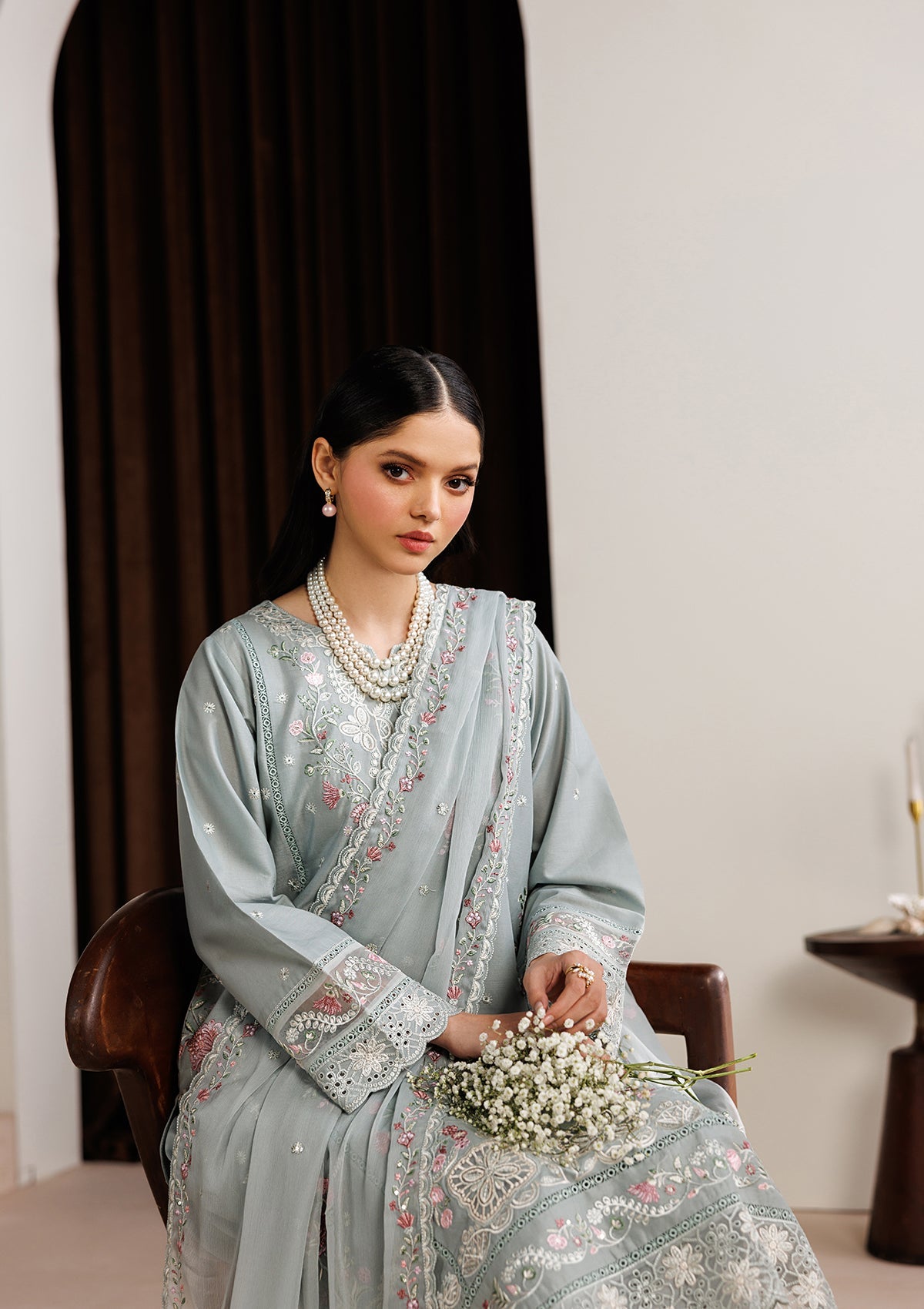 LUXURY Embroidered  LAWN BT006719-PST