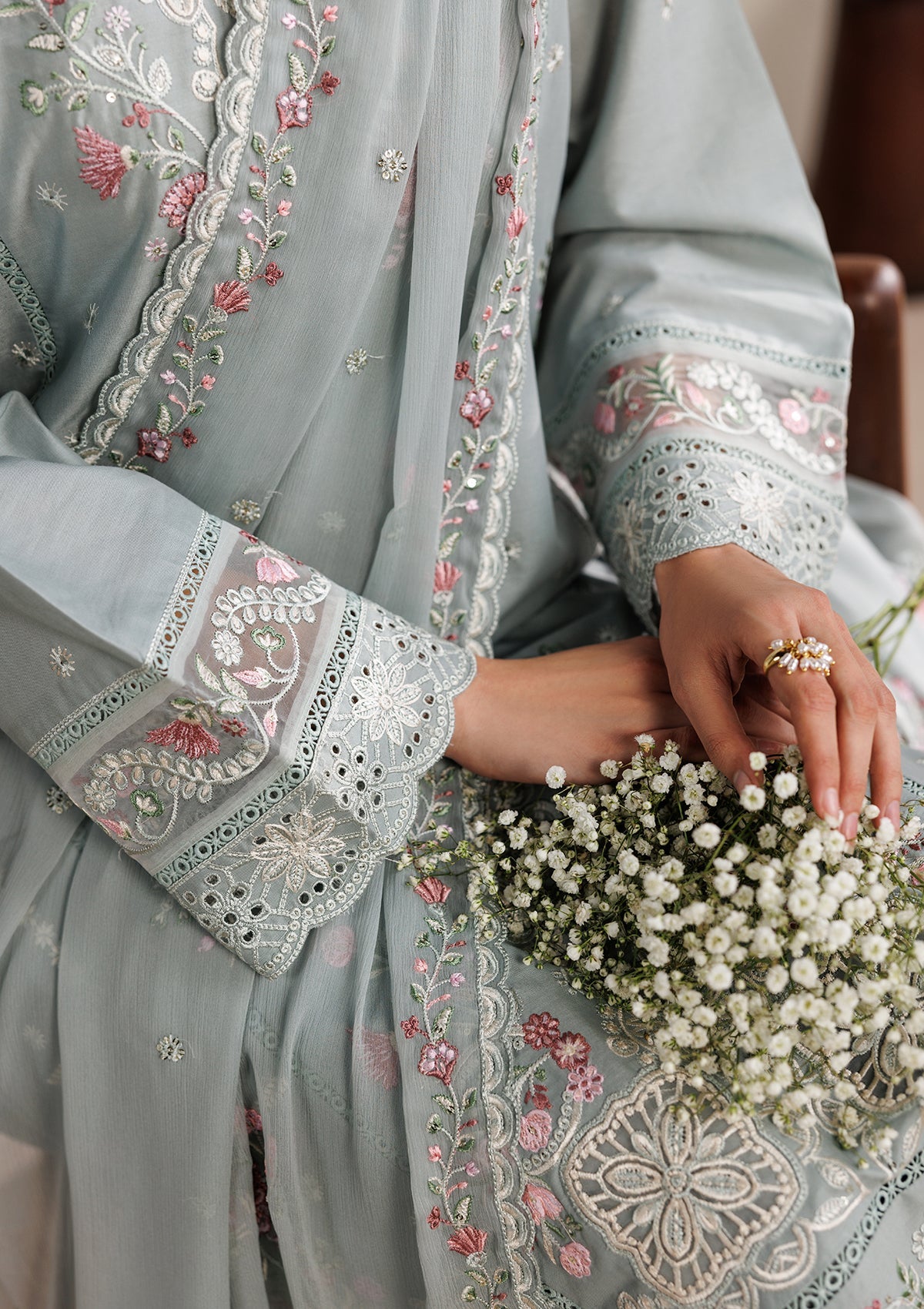 LUXURY Embroidered  LAWN BT006719-PST