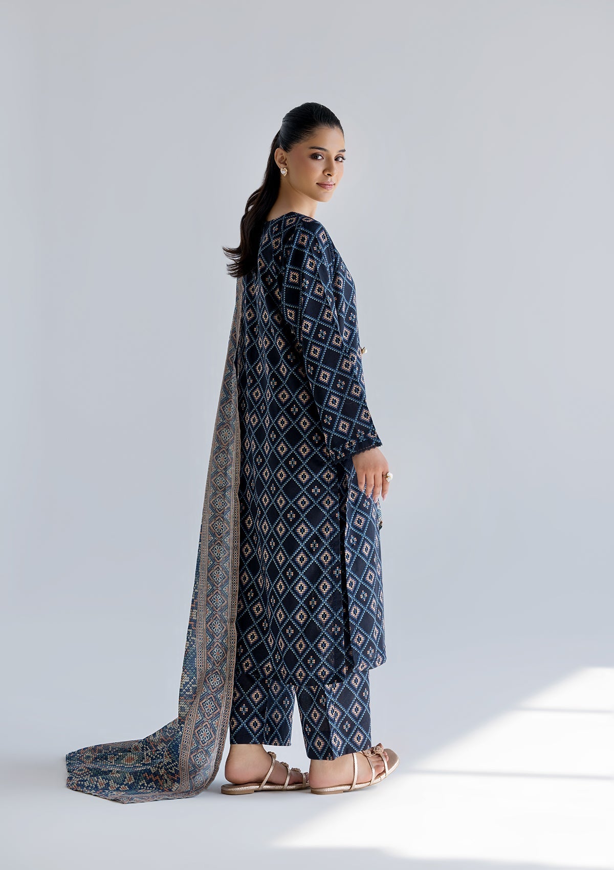 PRINTED LAWN BT006760-DBL