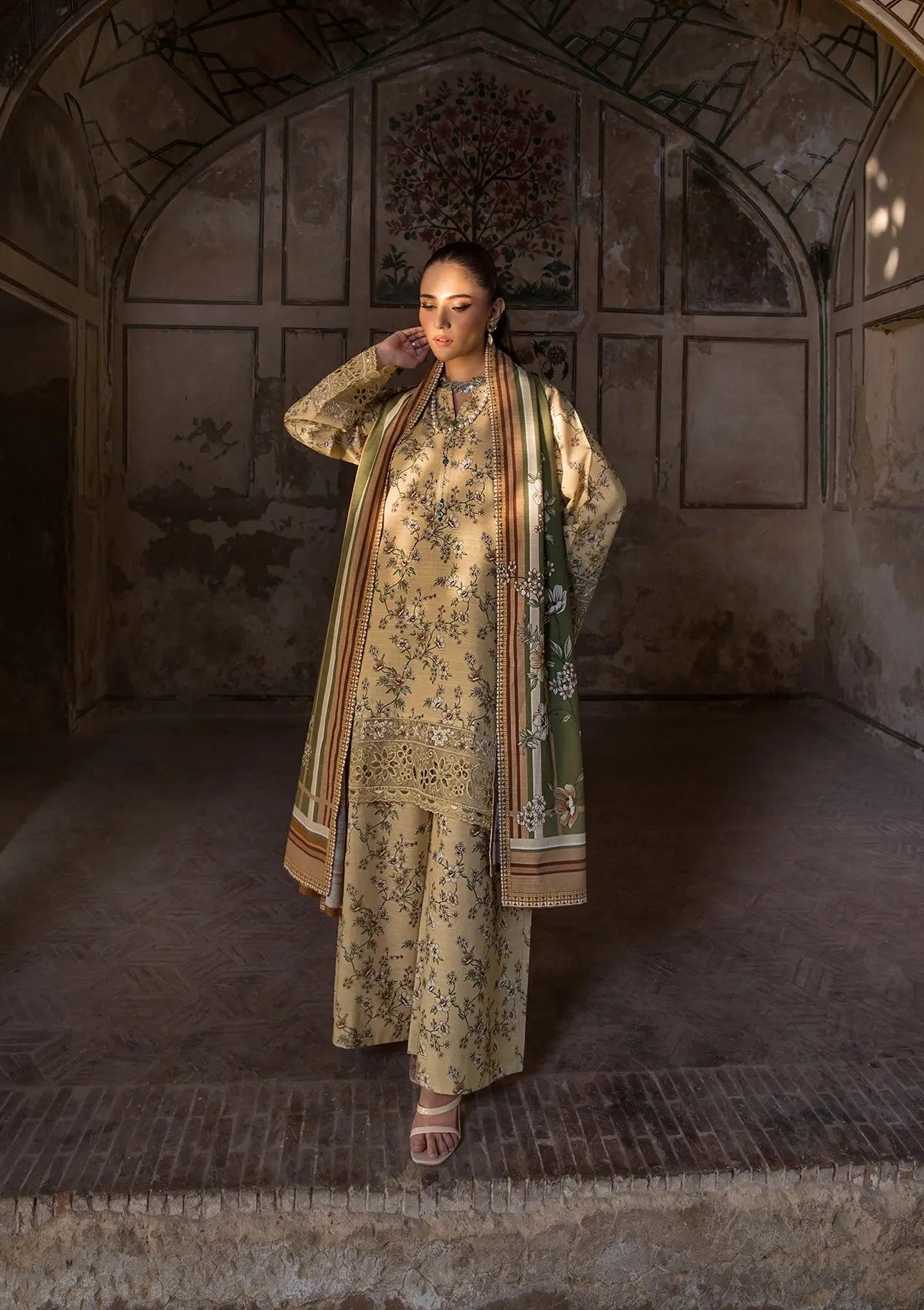 EMBROIDERED KHADDAR BT6513-LLM Bin Tayyab