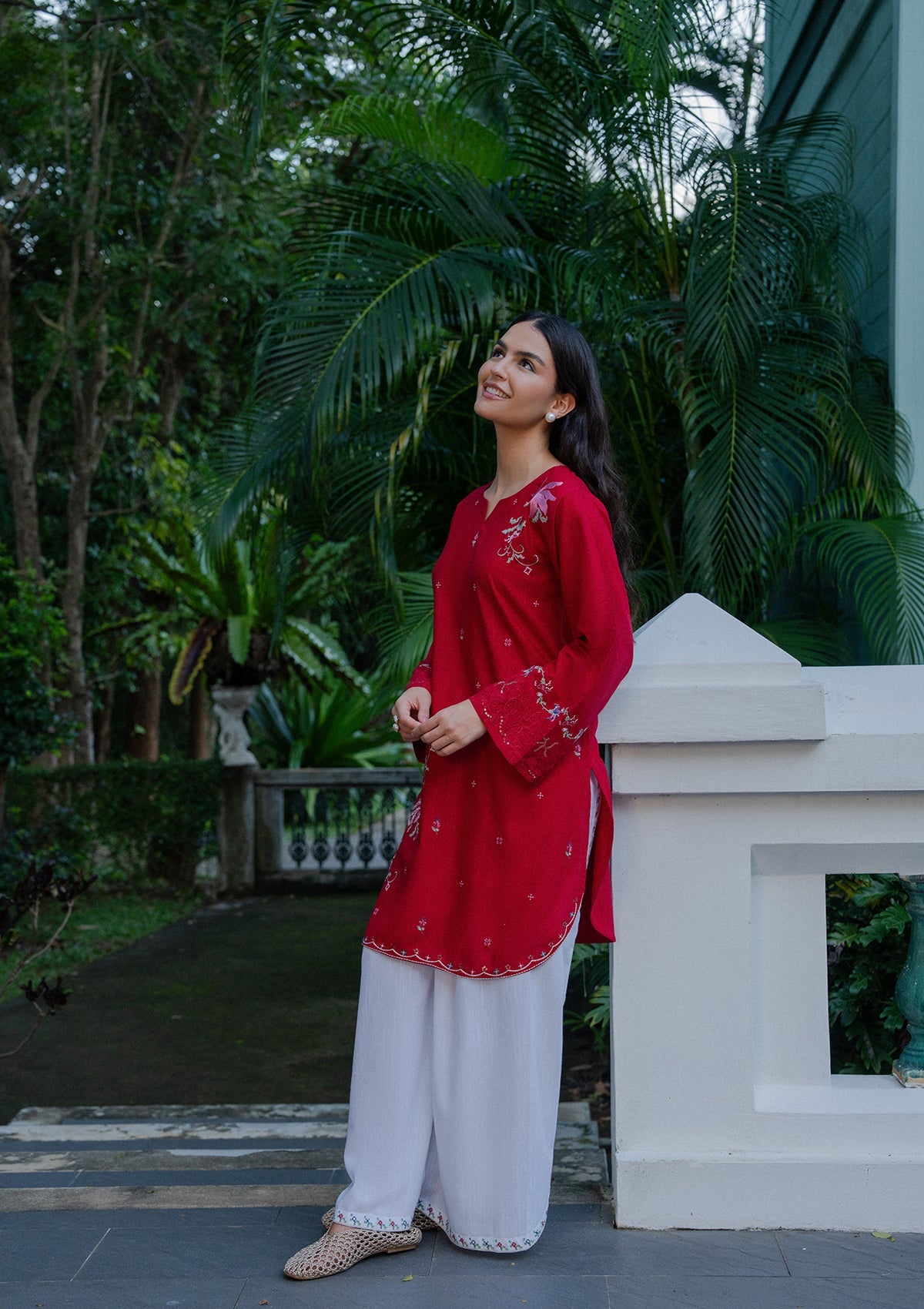 Embroidered Khaddar BT006982-RED