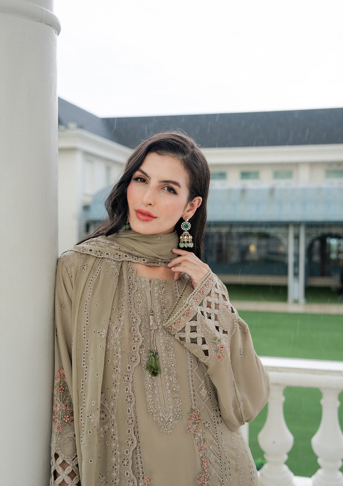 Embroidered Chiffon BT006979-BRW