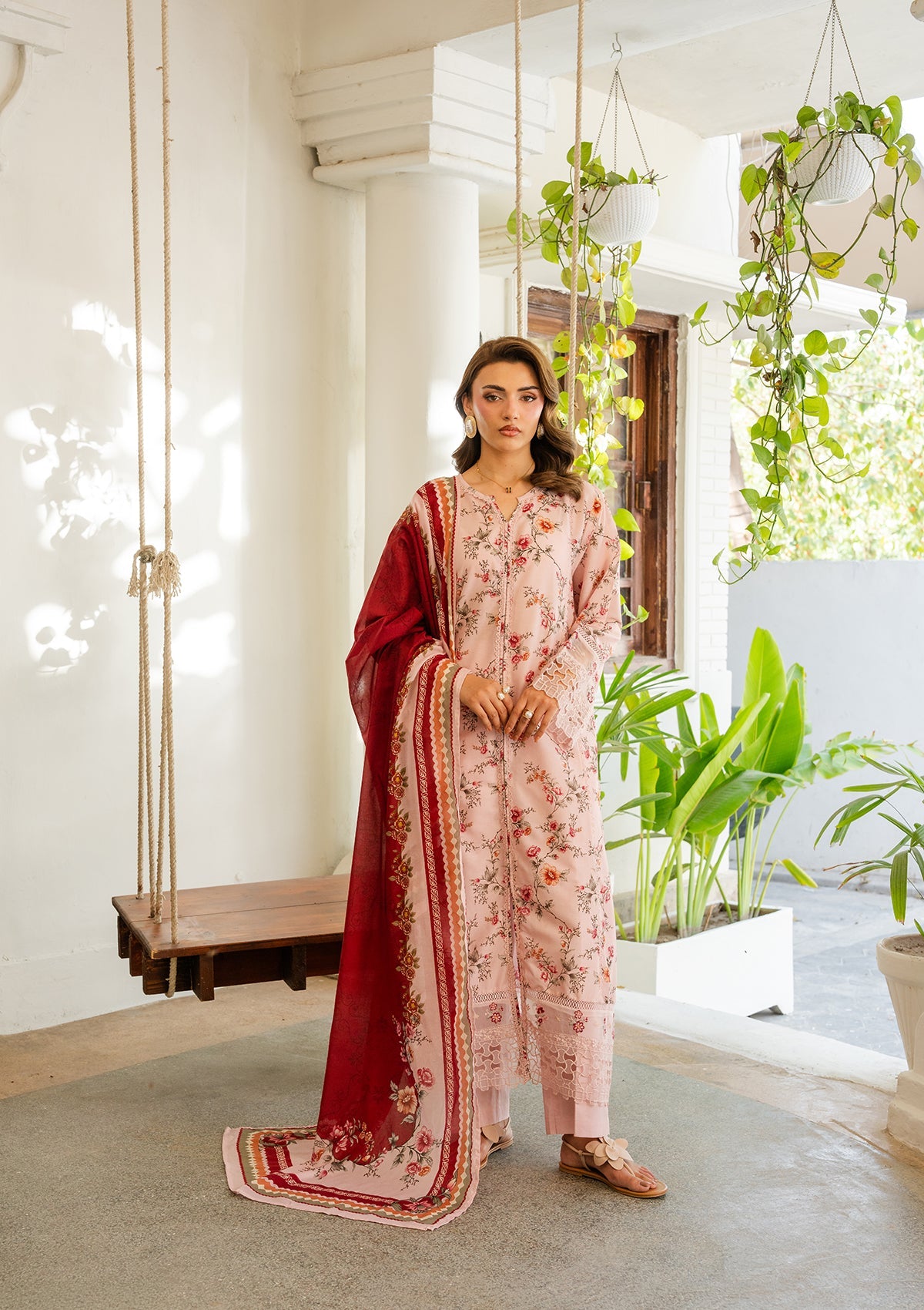 EMBROIDERED Lawn BT006887-PNK