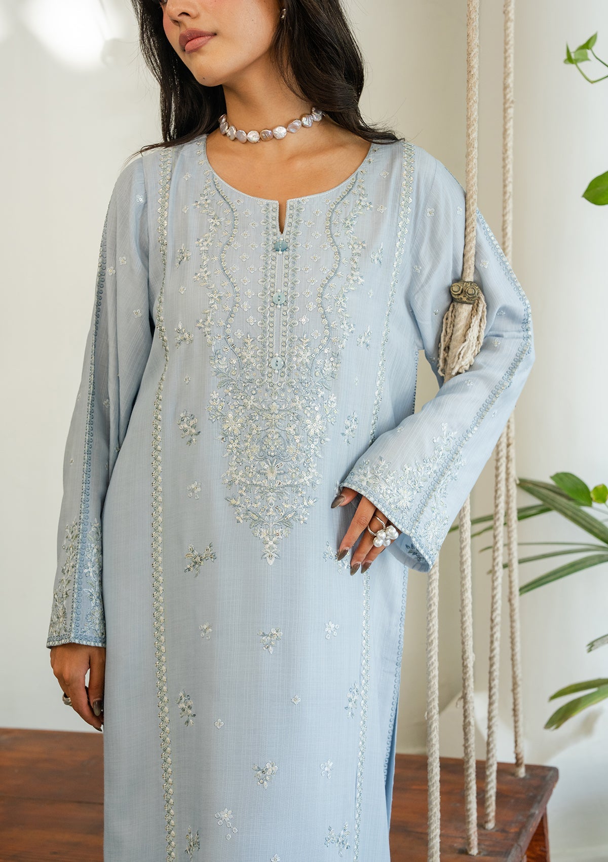 LUXURY Embroidered LAWN BT006604-SBL