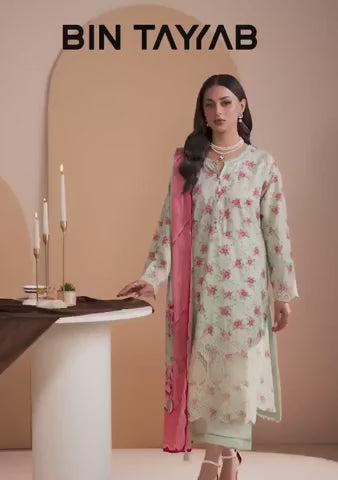 PRINTED CHICKENKARI LAWN BT6697-PST