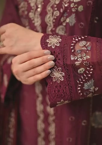 LUXURY Embroidered LAWN BT006719-MRN